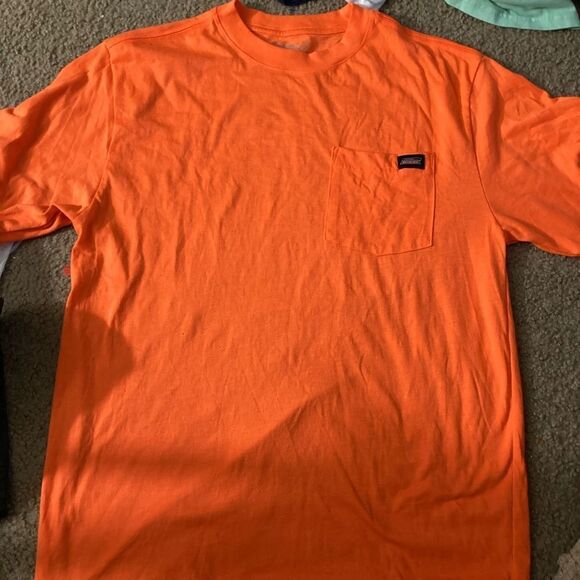 Orange Dickies Pocket Tshirt - Picture 1 of 2